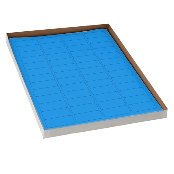 Label Sheets, Cryo, 43x19mm, for Cryovials, 20 Sheets, 52 Labels per Sheet, Blue, 1040PK